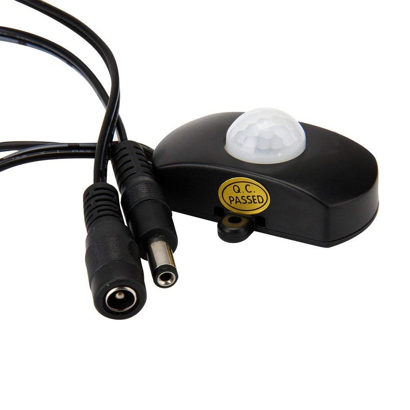SUPERNIGHT DC 5V-24V 5A PIR Motion Activated Sensor Switch with DC Coupler Cable for LED Strip Light - Image 2